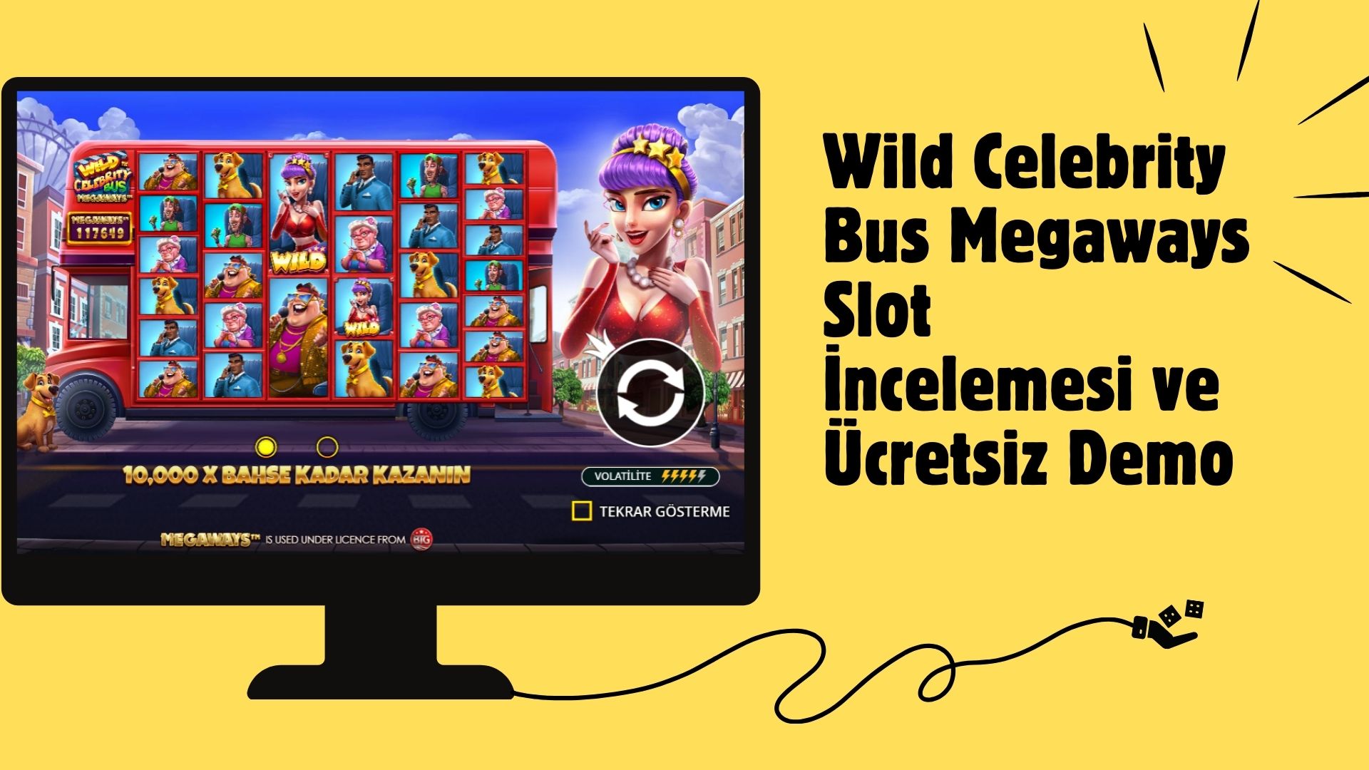 Wild Celebrity Bus Megaways Slot incelemesi ve Ücretsiz Demo